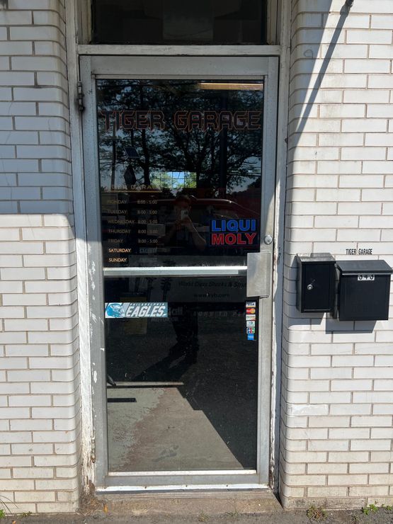 Outside Tiger Garage in Princeton, NJ