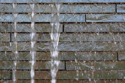 A water feature our team installed on a lawn