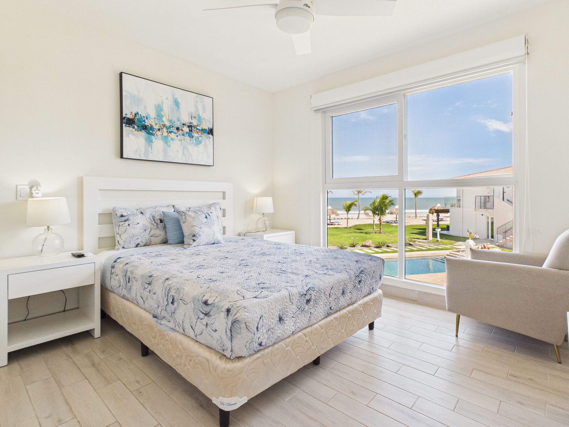 Recámara con litera en apartamento de Caracol Villas, Playa Caracol