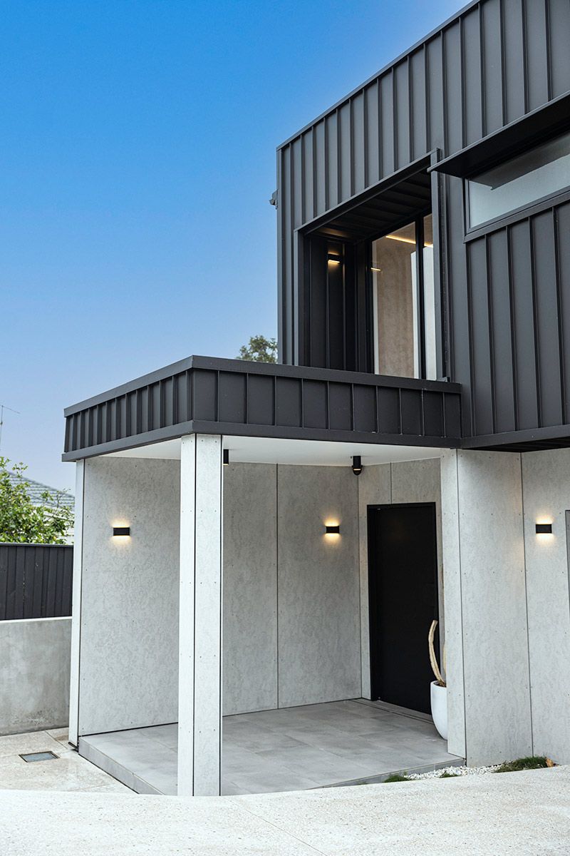 House Exterior With an Entrance and a Potted Plant — JMB Electrical Services In Port Kembla, NSW