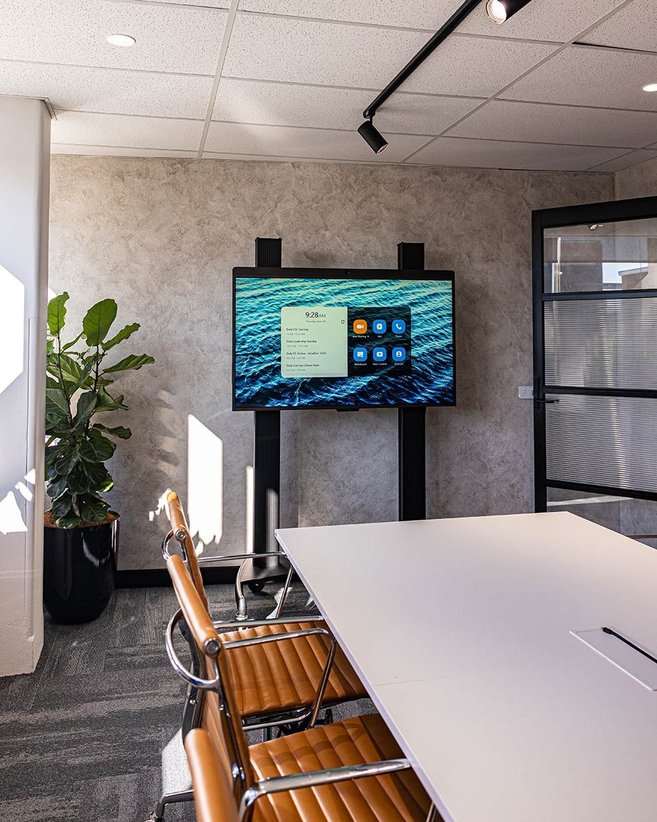 Office Conference Room With a White Table — JMB Electrical Services In Port Kembla, NSW