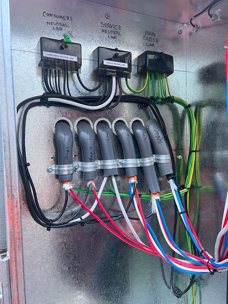 Electrical Panel With Organised Wires — JMB Electrical Services In Port Kembla, NSW