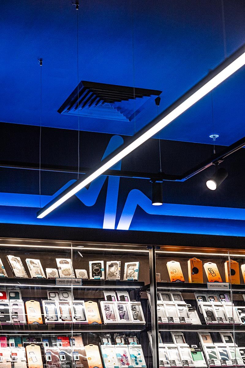 A Store With a Blue Ceiling — JMB Electrical Services In Port Kembla, NSW
