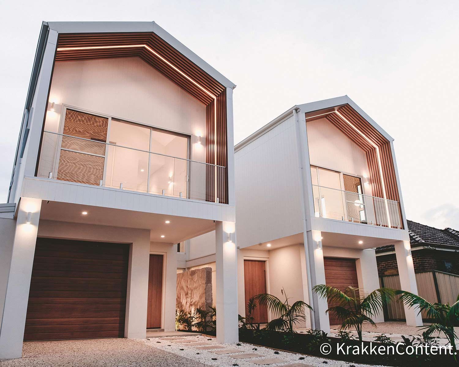 Two-storey Duplex With Large Glass Doors — JMB Electrical Services In Port Kembla, NSW