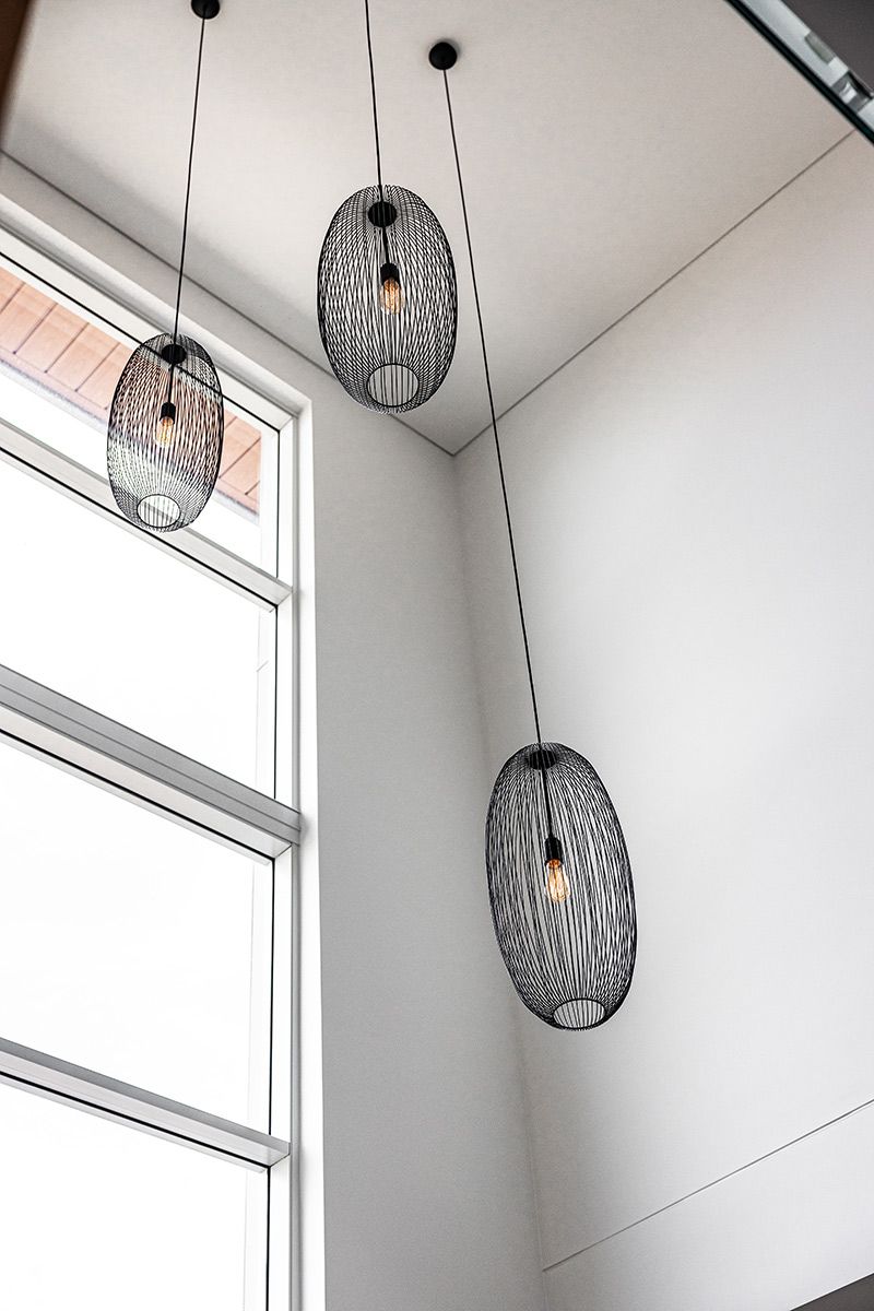 Three Pendant Lights Hanging From the Ceiling — JMB Electrical Services In Port Kembla, NSW