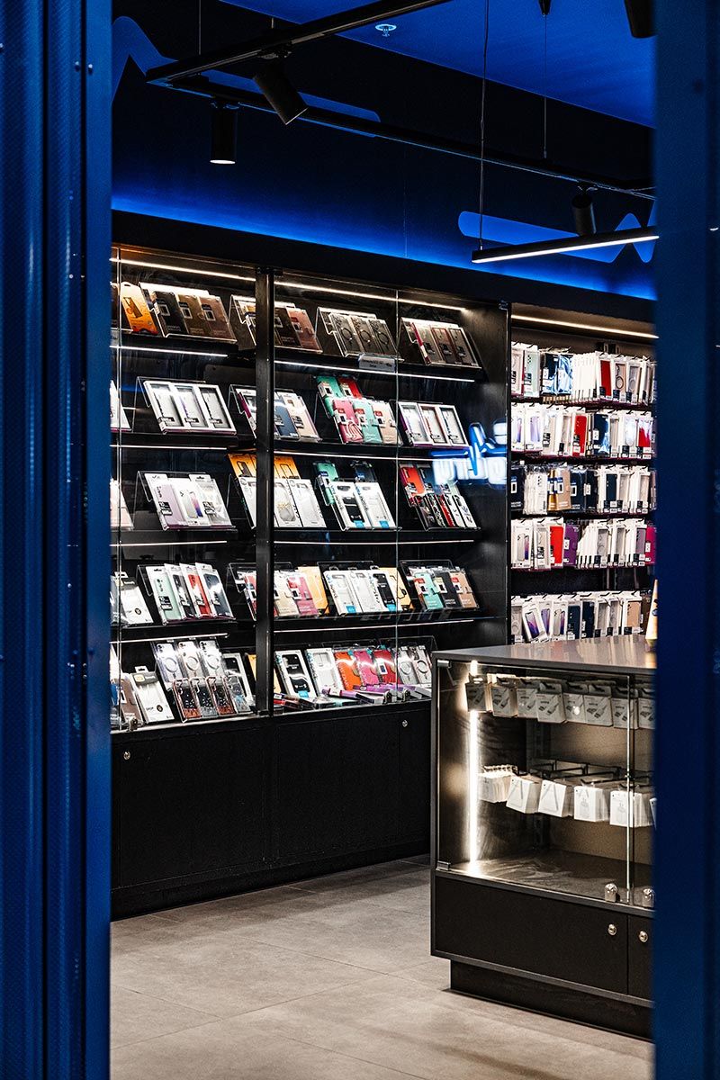 Electronics Store Showcases Phone Cases and Electronics Accessories — JMB Electrical Services In Port Kembla, NSW