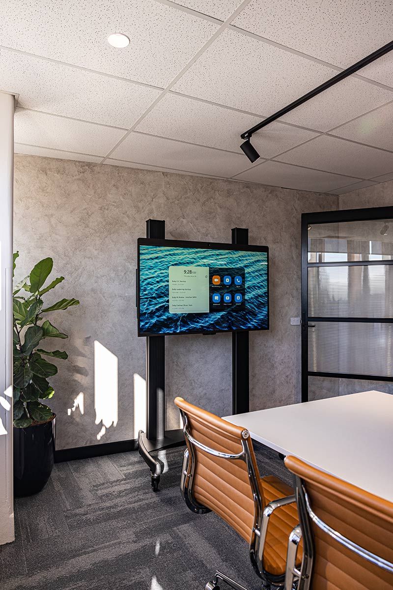 Modern Conference Room With a Digital Screen — JMB Electrical Services In Port Kembla, NSW