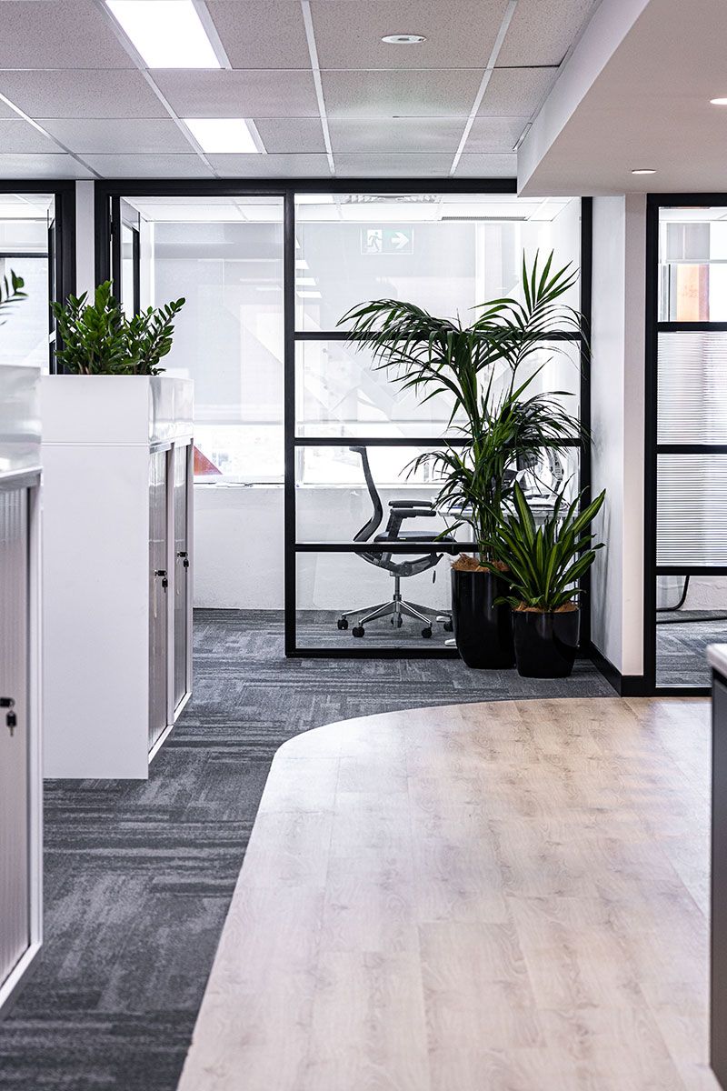 Modern Office Space With a Swivel Chair — JMB Electrical Services In Port Kembla, NSW