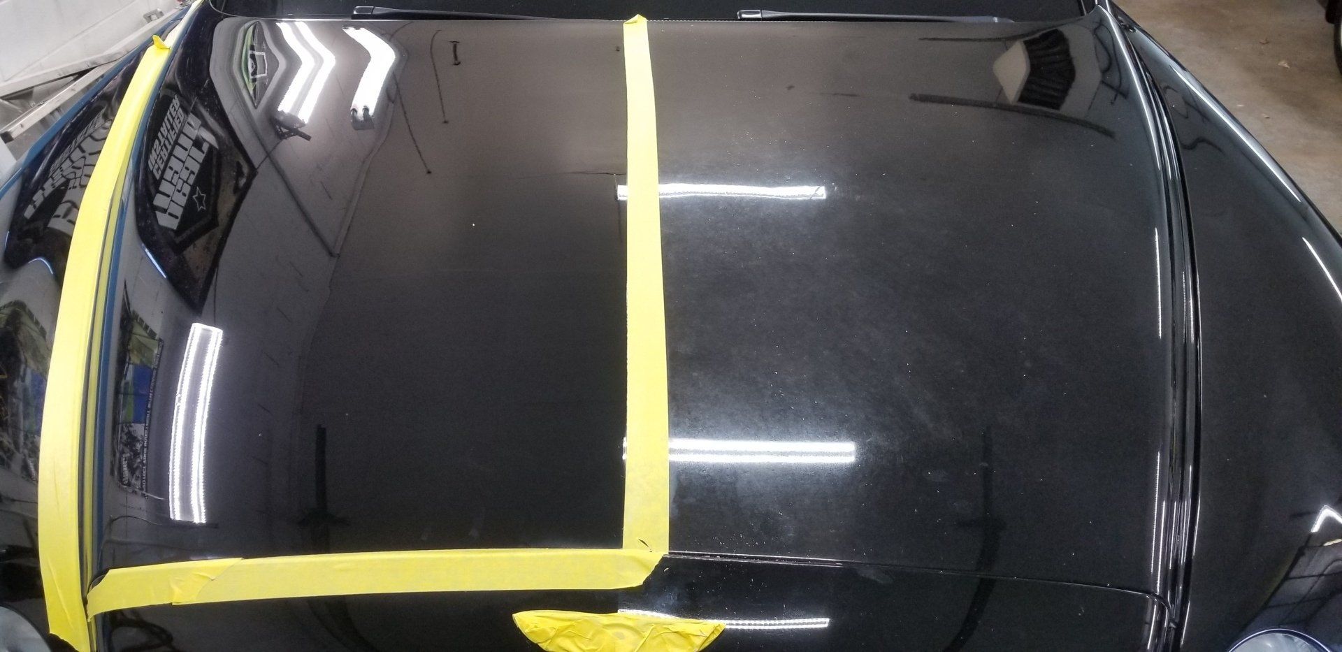 paint correction a ford mustang