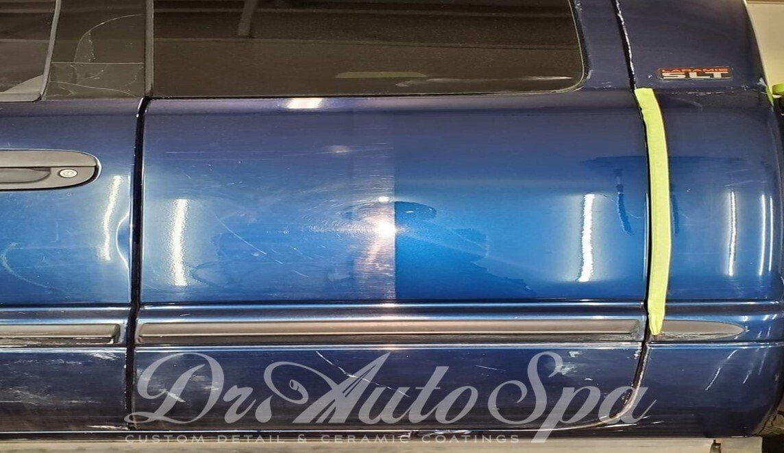 ceramic coating results on GMC Truck
