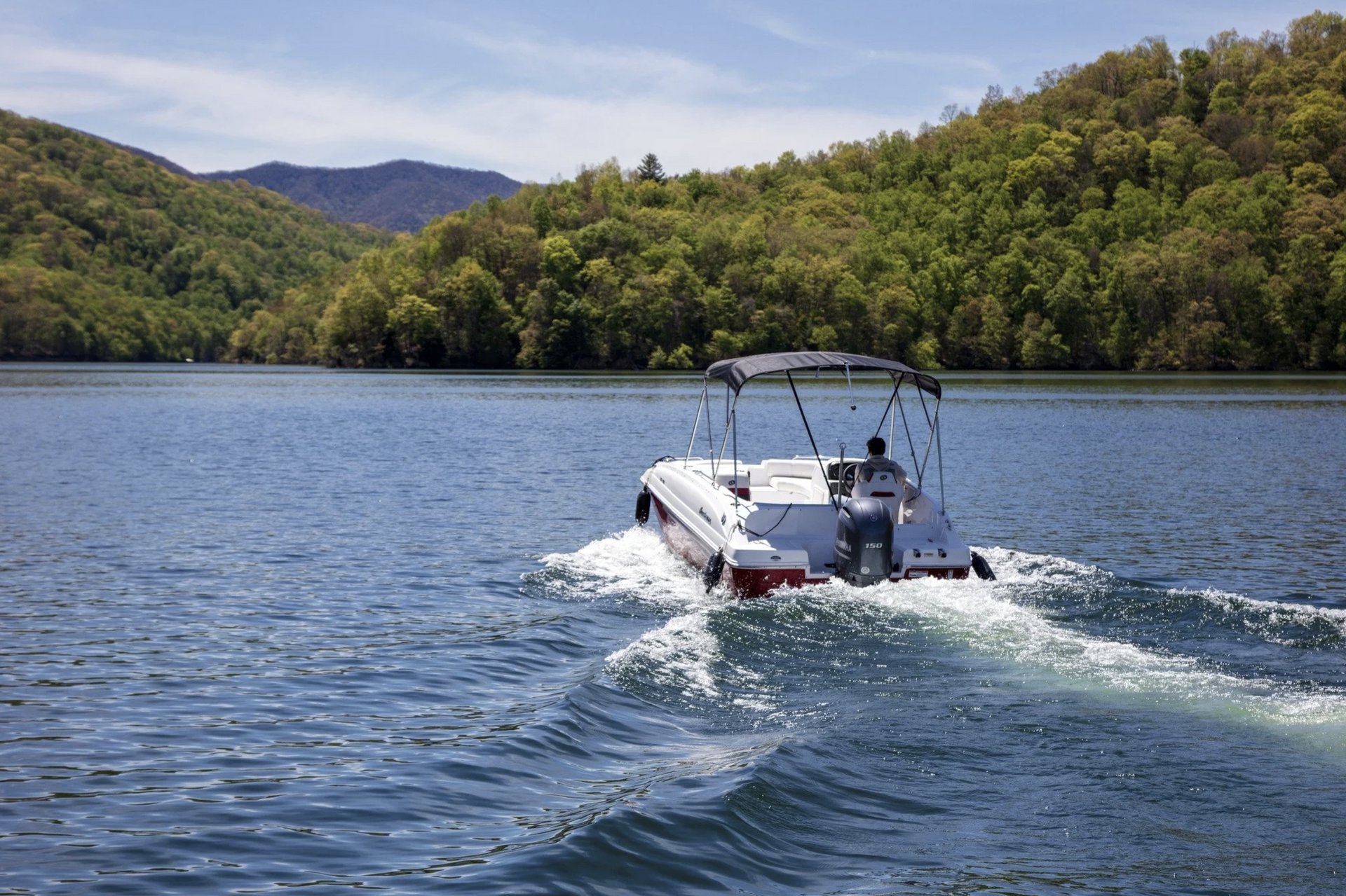 Boat on Lake Nantahala