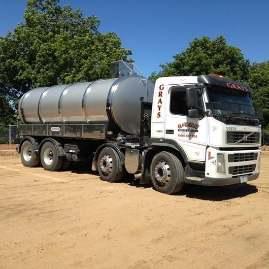 water truck on the road
