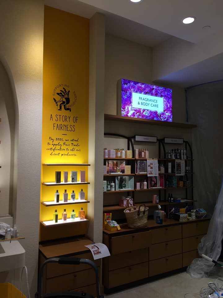 A store with a sign that says a story of fairness