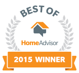 It is a badge that says best of home advisor 2015 winner.