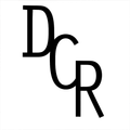Stylized black letters &ldquo;DGR&rdquo; overlapping on a white background