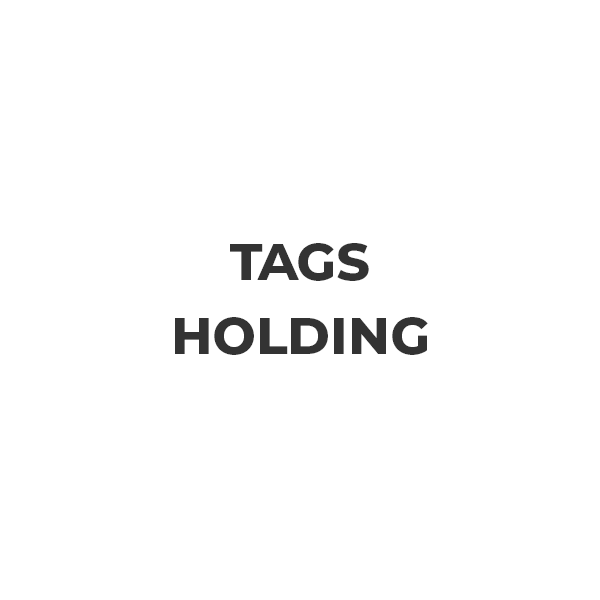 Tags Holding ApS i store sorte bogstaver