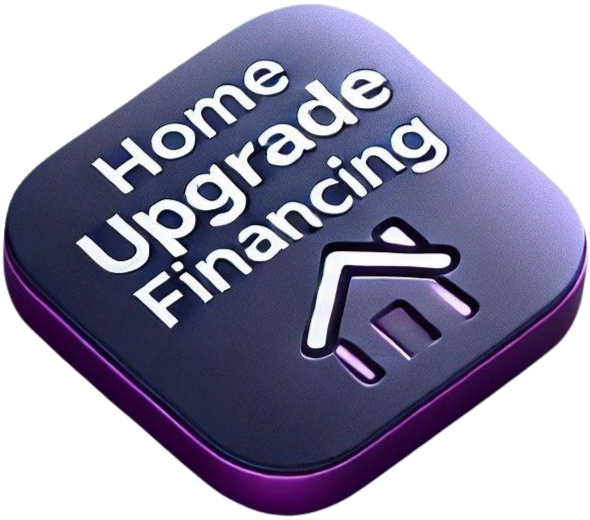 Home Upgrade Financing button, purple gradient with white text and house icon.