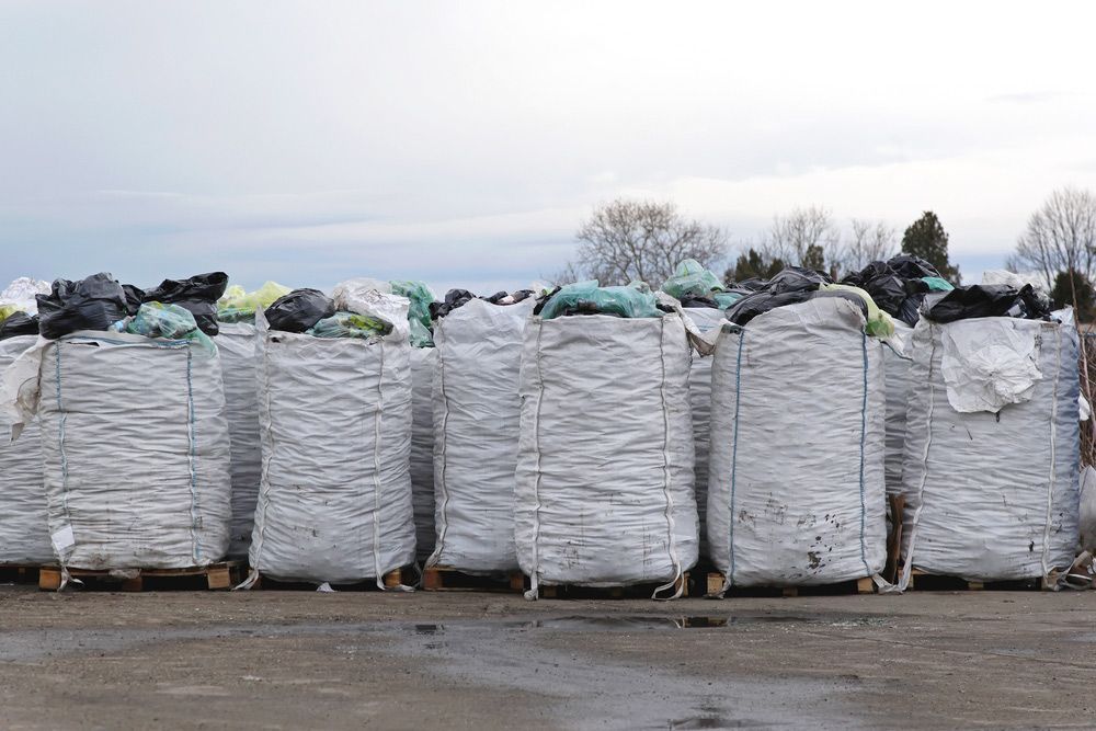 Containers filled with Plastic Waste — Efficient Waste Disposal in Gracemere, QLD