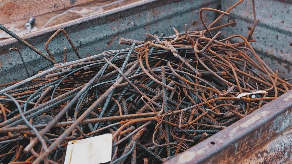 Rebar Rods From Demolished Building — Efficient Waste Disposal in Gracemere, QLD