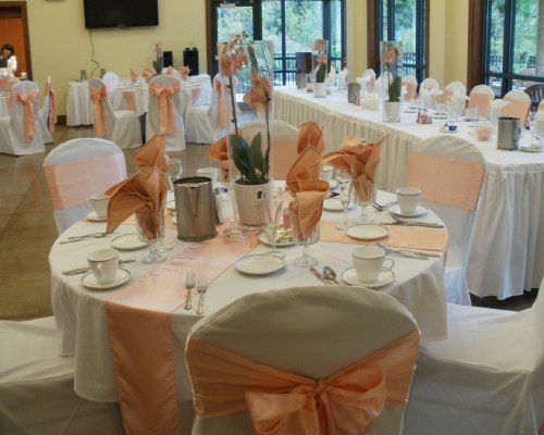 Orange Round Table Styling