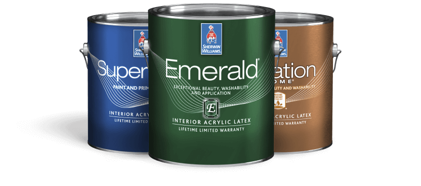 Cans of Paint with Colour Palette and Paintbrush — Pittsburgh, PA — Multicolor Painters Cans of Paint with Colour Palette and Paintbrush — Pittsburgh, PA — Multicolor Painters