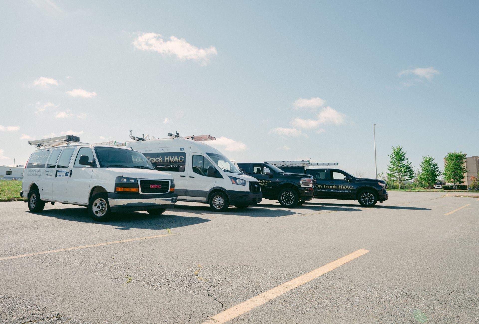 On Track HVAC Fleet of Vehicles