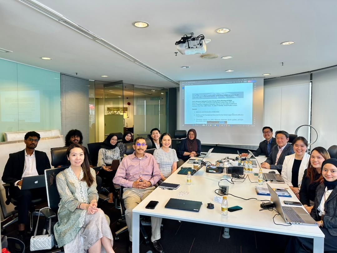 Datin Shelina Razaly Wahi and aviation lawyers at the inaugural Malaysia Aviation Working Group 