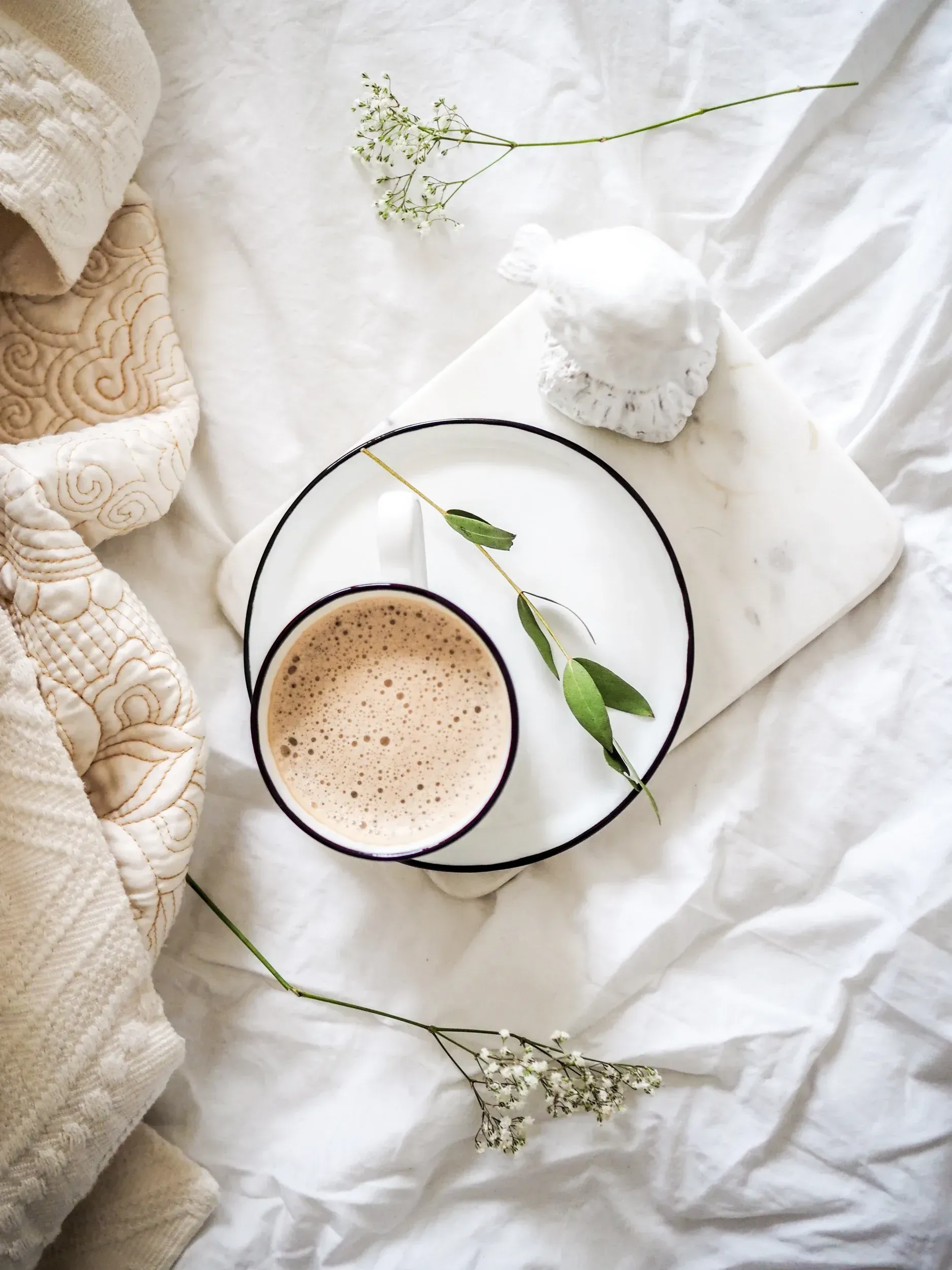 Coffee cup on plate