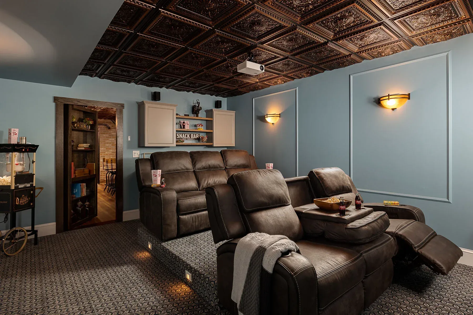 indoor movie theater seating