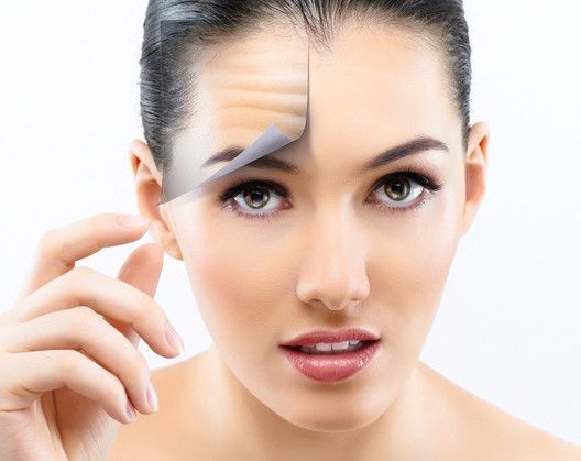 Removing forehead wrinkles