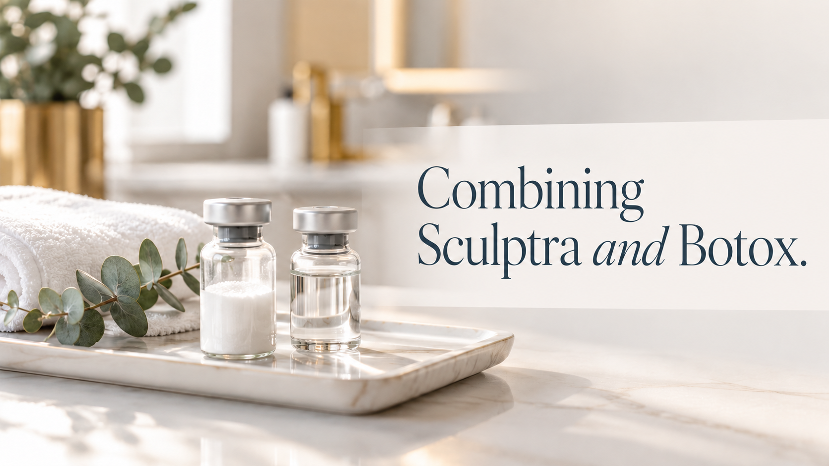 Sculptra and Botox vials side by side for a combined same-session treatment in Boca Raton