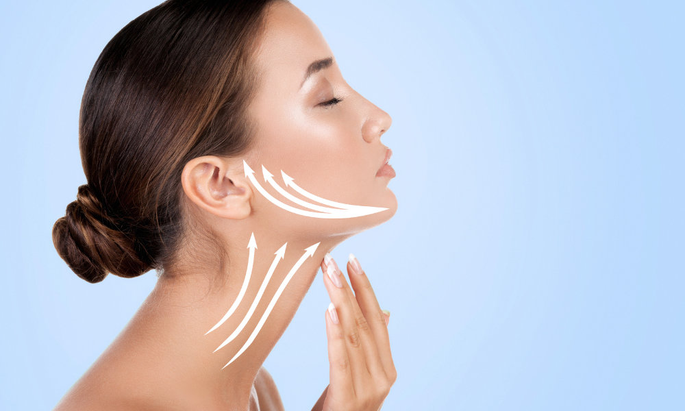 Nefertiti neck lift treatment area