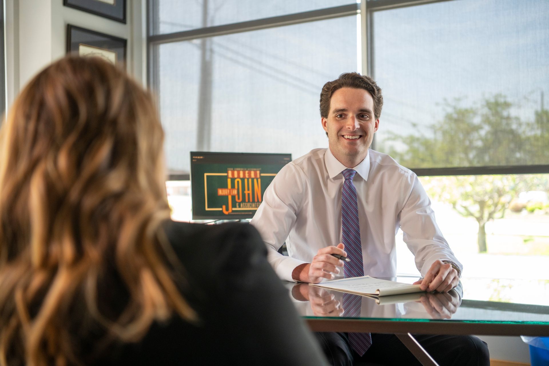 Evansville motorcycle accident attorney consultation at Robert John & Associates