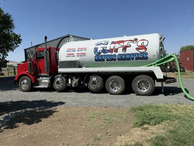 Red tanker truck with
