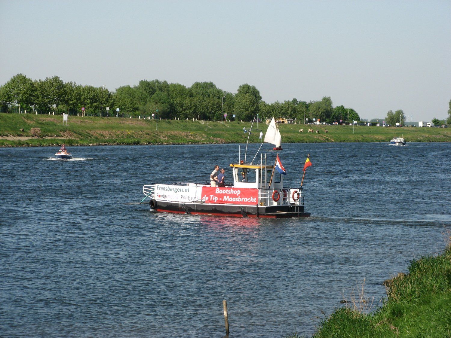 Veerpontje bij de Maashoeve