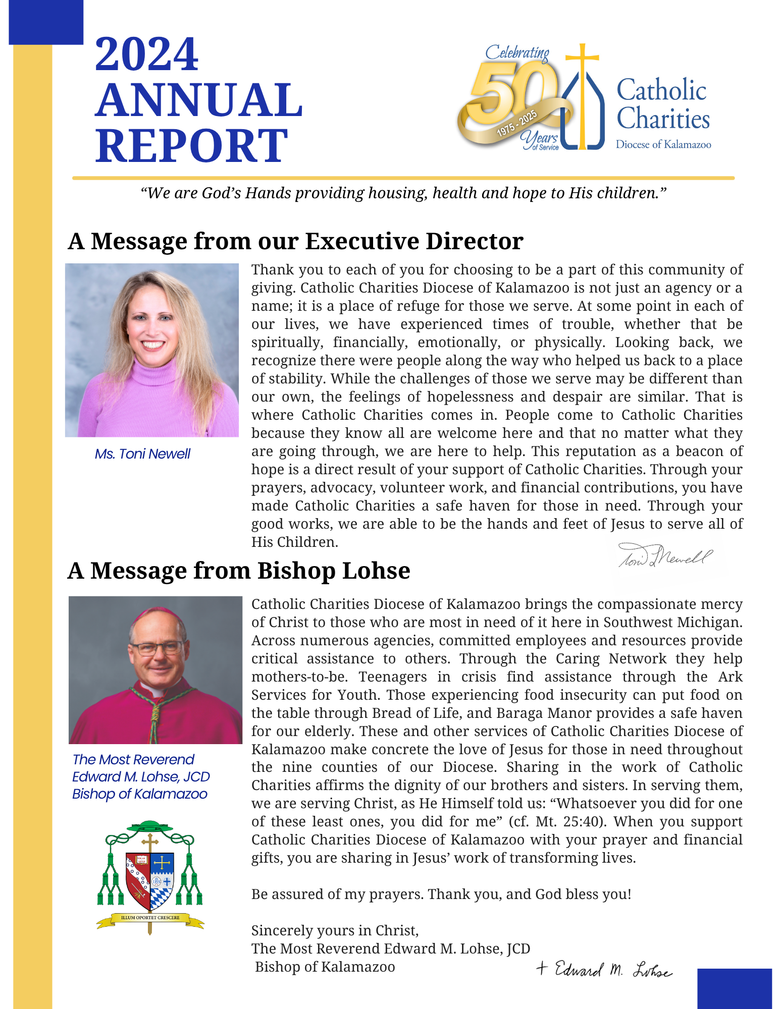 Annual Reports | Catholic Charities Main Office