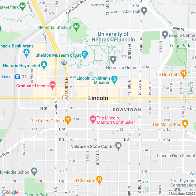 Map of business location