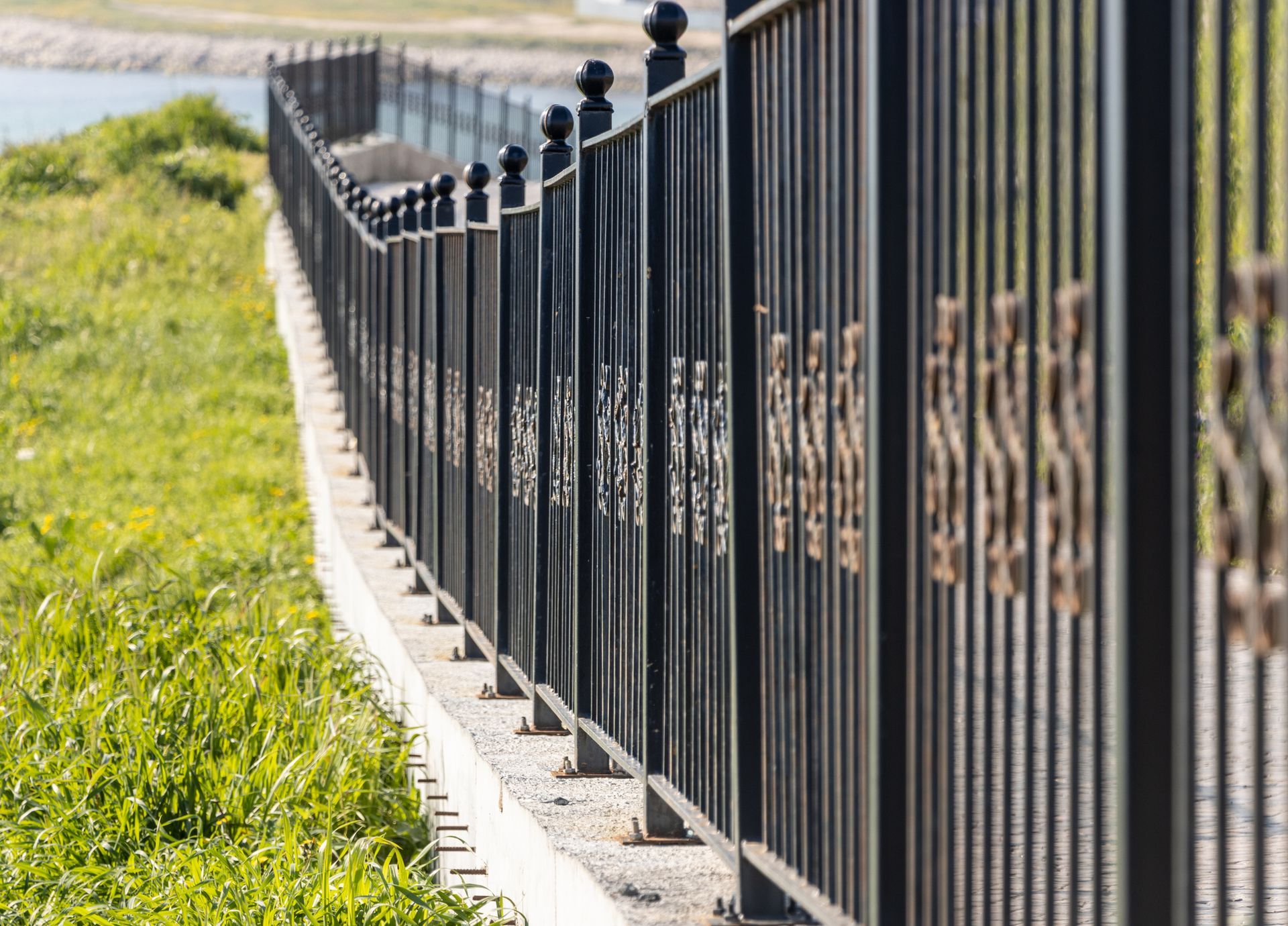 Black Aluminum Fence — Dayton, OH — B & B Fence & Decks LLC