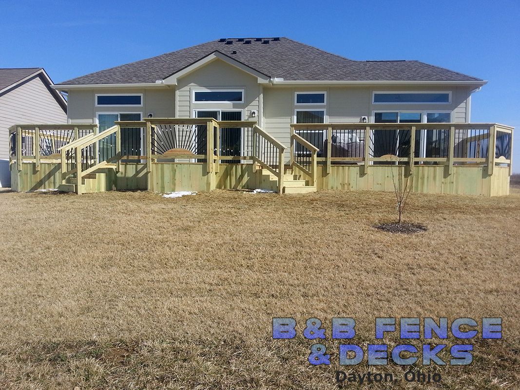 House With Dried Field — Dayton, OH — B & B Fence & Decks LLC