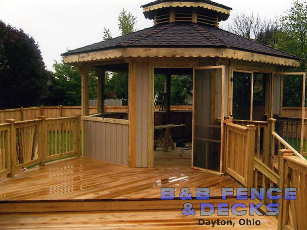 Wooden Gazebo — Dayton, OH — B & B Fence & Decks LLC
