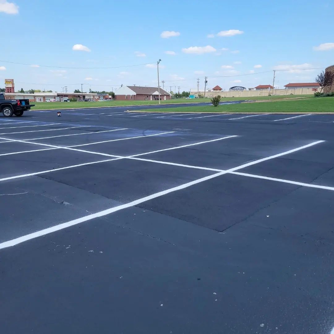 Parking Lot Striping in Oklahoma City, OK | Mike’s Paving & Sealcoating