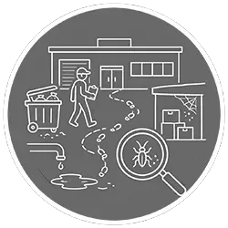 icon representing a walk through assessment