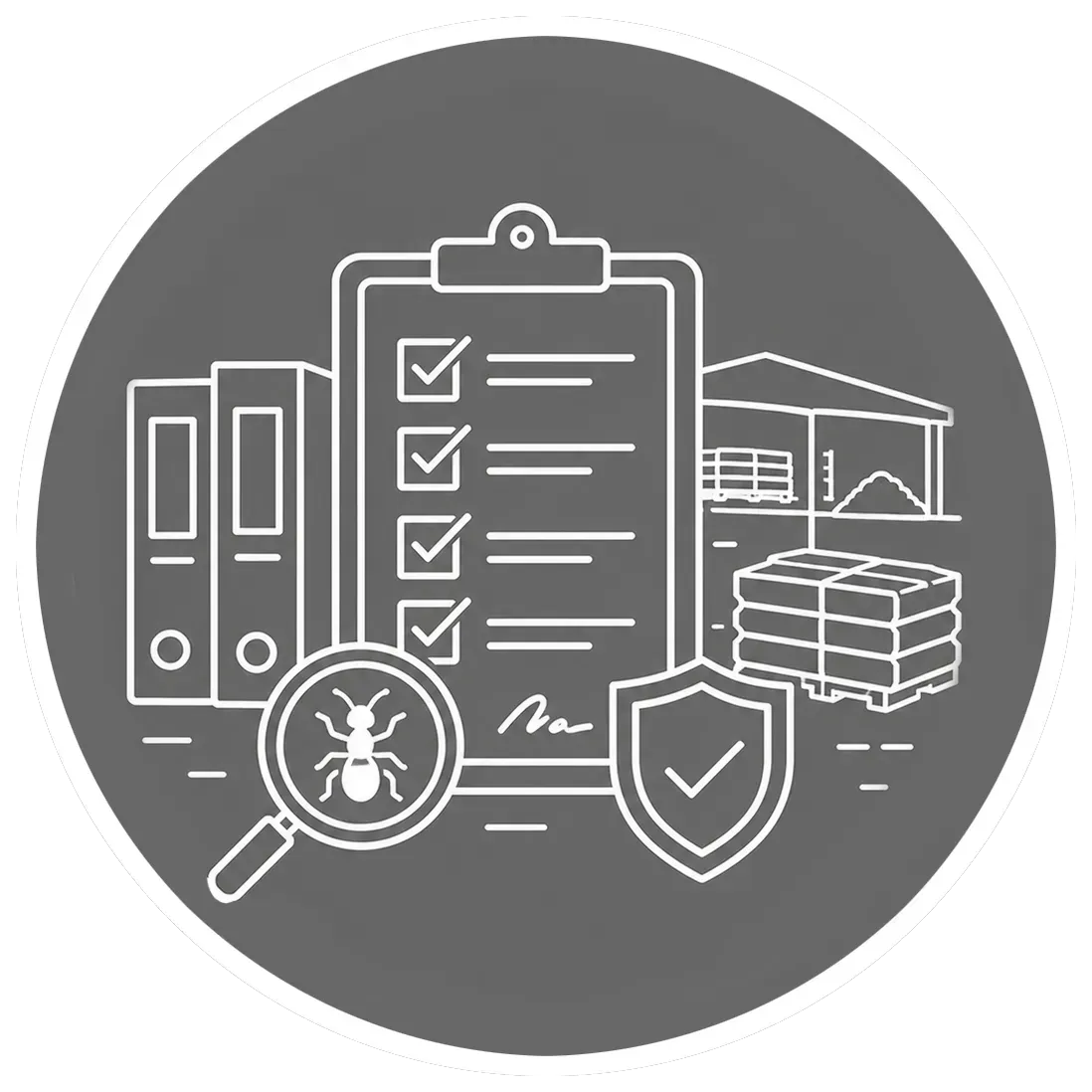 icon representing pest control service report