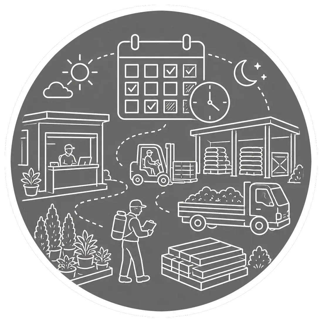 icon representing pest control service scheduling