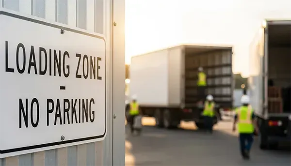 Landscape Yard loading zone