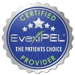 Certified EvexiPEL Pellet Therapy Provider Badge