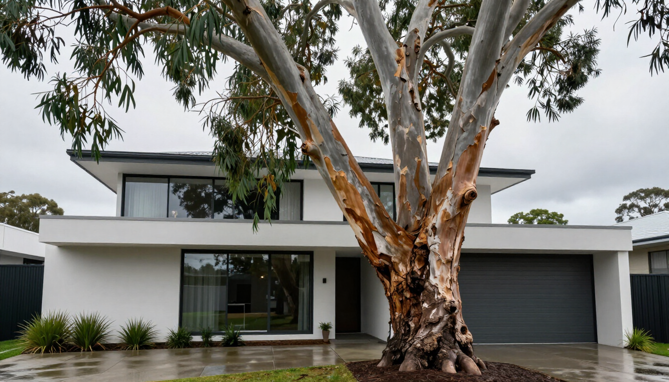 Leaning tree hazard