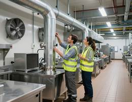 Mantenimiento de ventilación industrial