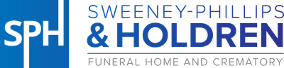 Sweeney-Phillips & Holdren logo in blue and gray with