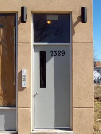 A door with the number 7329 on it
